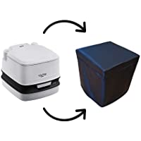 Funda Cubre Potti Polipiel Negro para Thetford Porta Potti 165 y 365- Fiamma BI Pot 39 y Dometic 15L 976